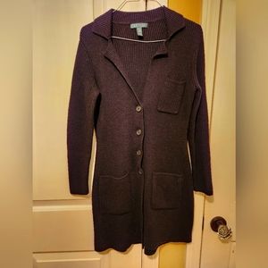 Womens Ralph Lauren marino wool sweater coat size M